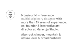Desktop Screenshot of monsieurm.fr